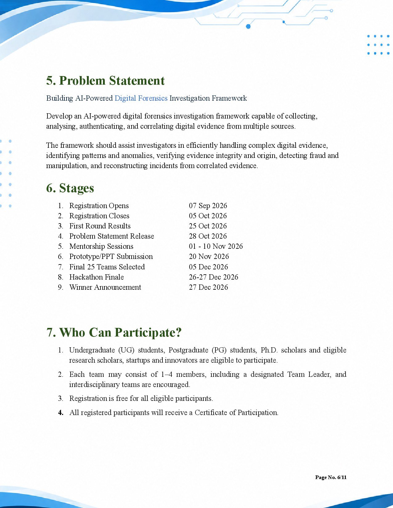 RuleBook page 6 of 11
